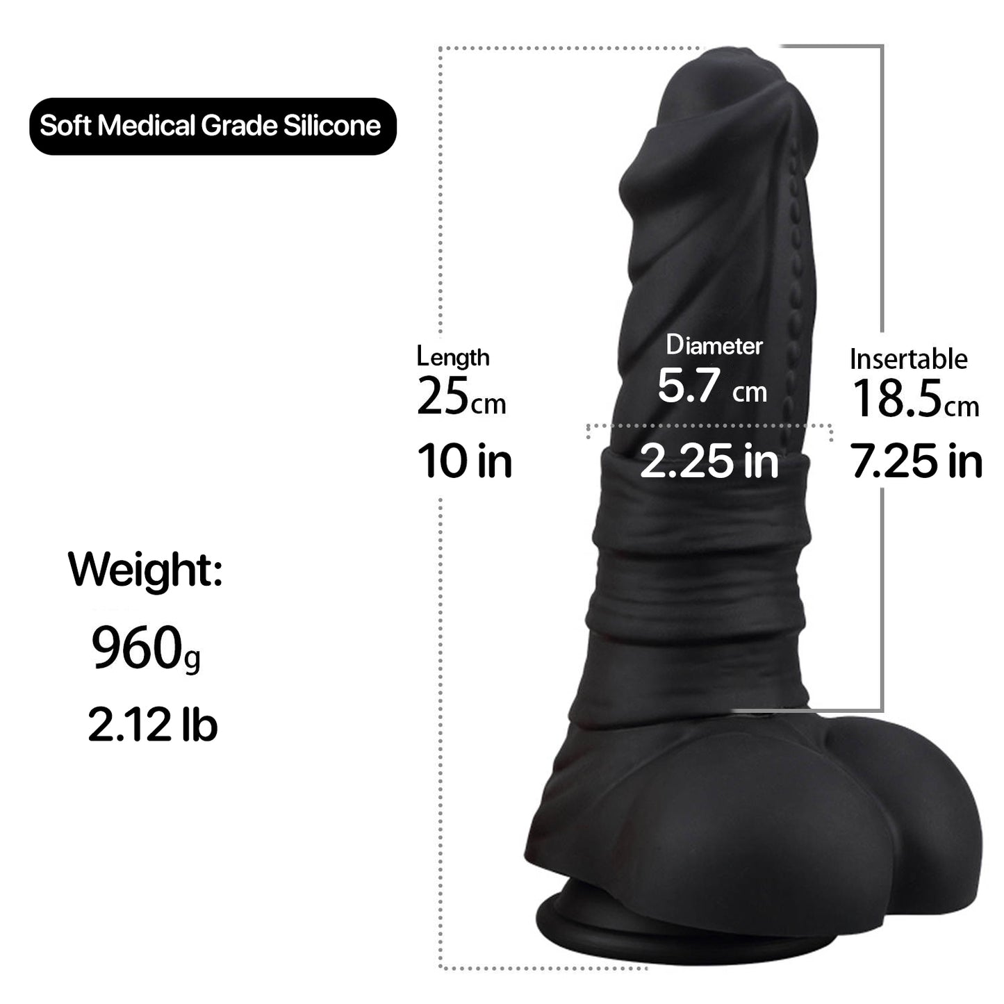 10" Fantasy Monster Dildo with Balls
