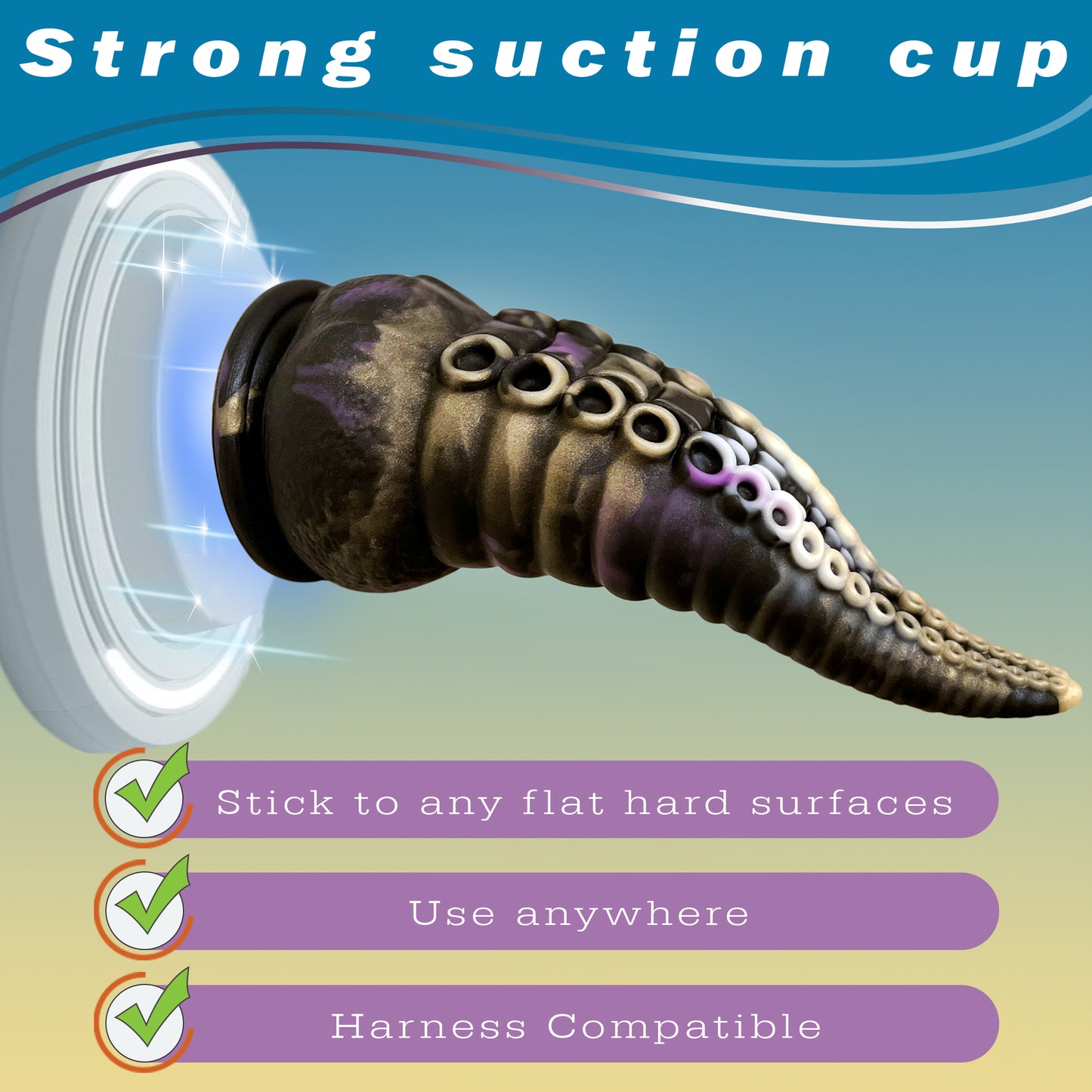 Tentacle Dildo 8.5" - fantasy sex toy