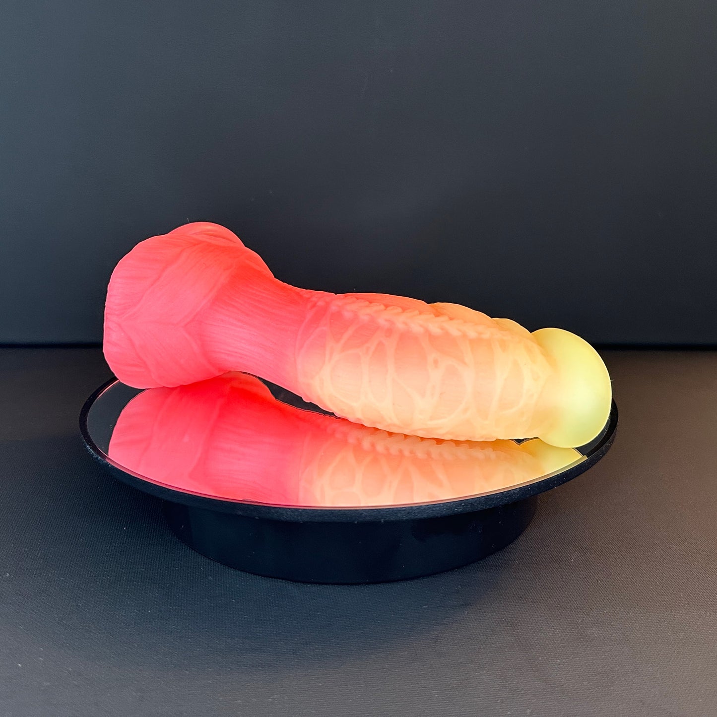 Fantasy Dildo Orange Yellow Pink Neon Colors