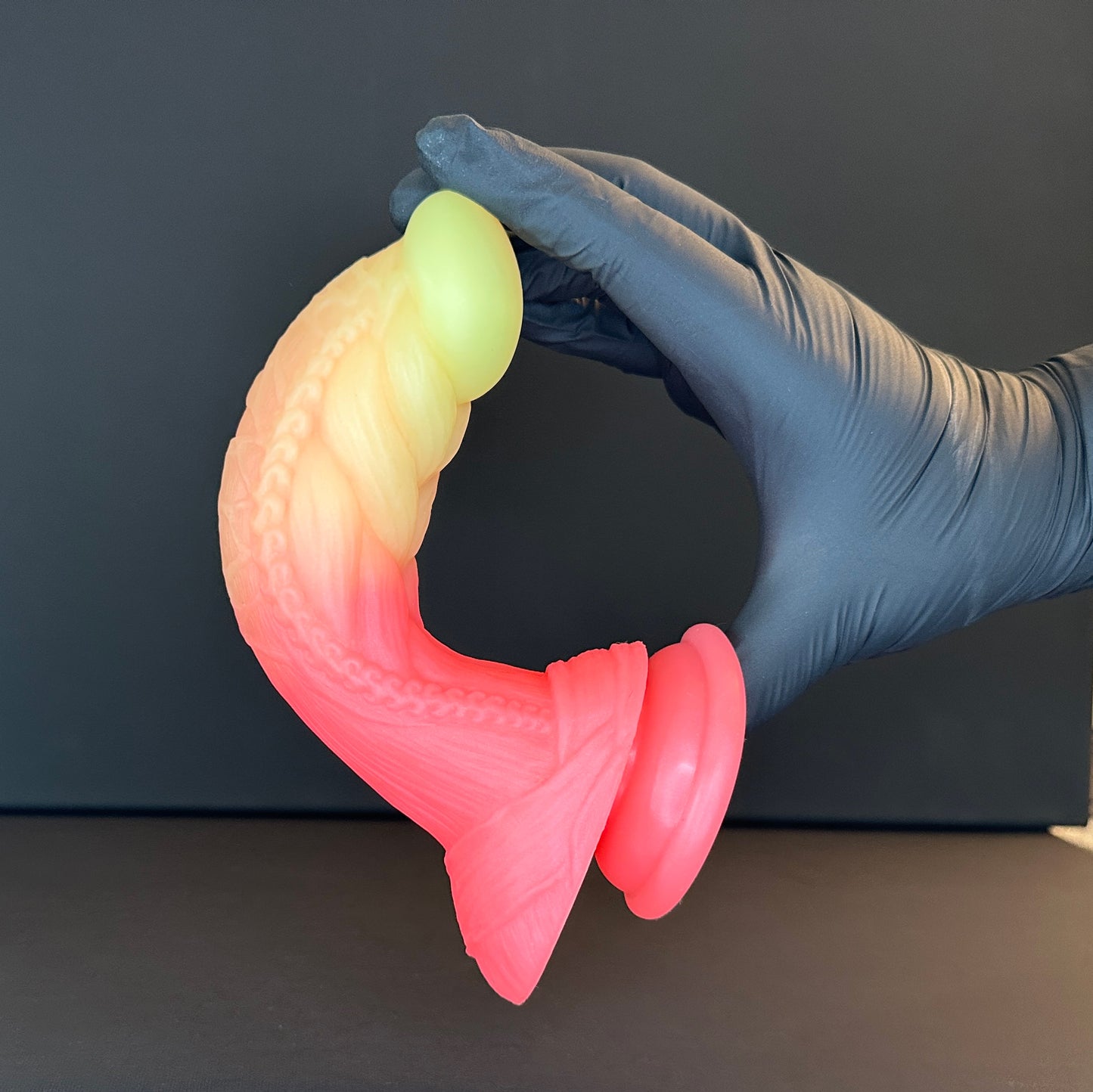 Fantasy Dildo Orange Yellow Pink Neon Colors