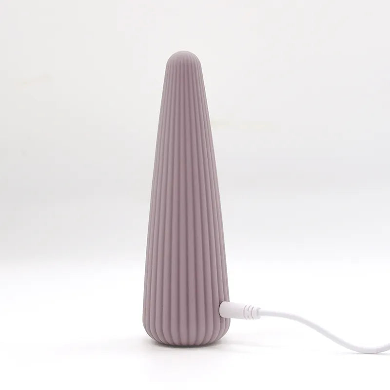 Flexible Soft Silicone Vibrator with Micro Ribs