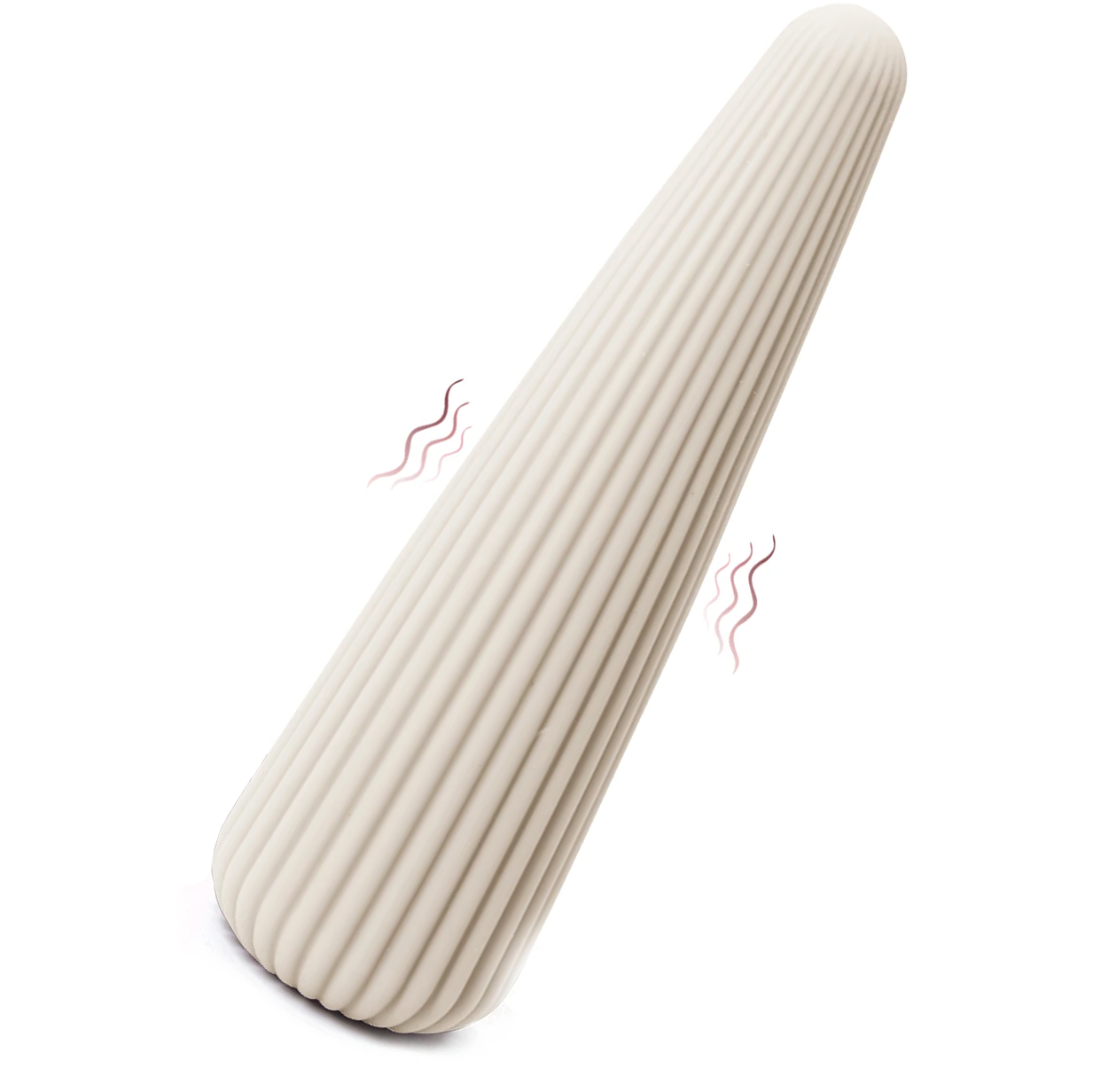Flexible Soft Silicone Vibrator with Micro Ribs