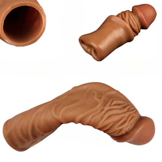 Penis Extender - Cock Enlarger - Penis Sleeve - Reusable Condom