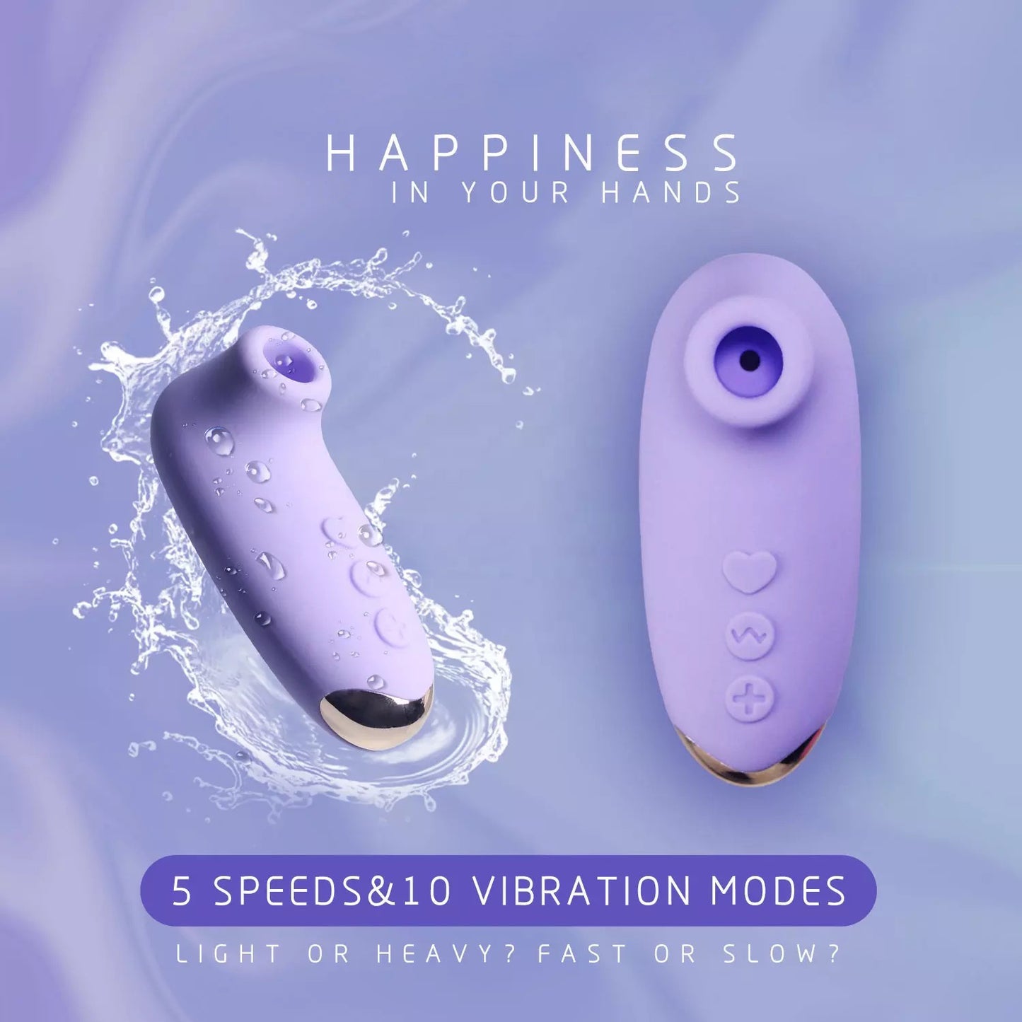 Erotoy Air Pulse Clit/Niple Stimulator with 10 Modes & 5 Intensity Levels Clitoral Sucking Vibrator for Clit Nipple