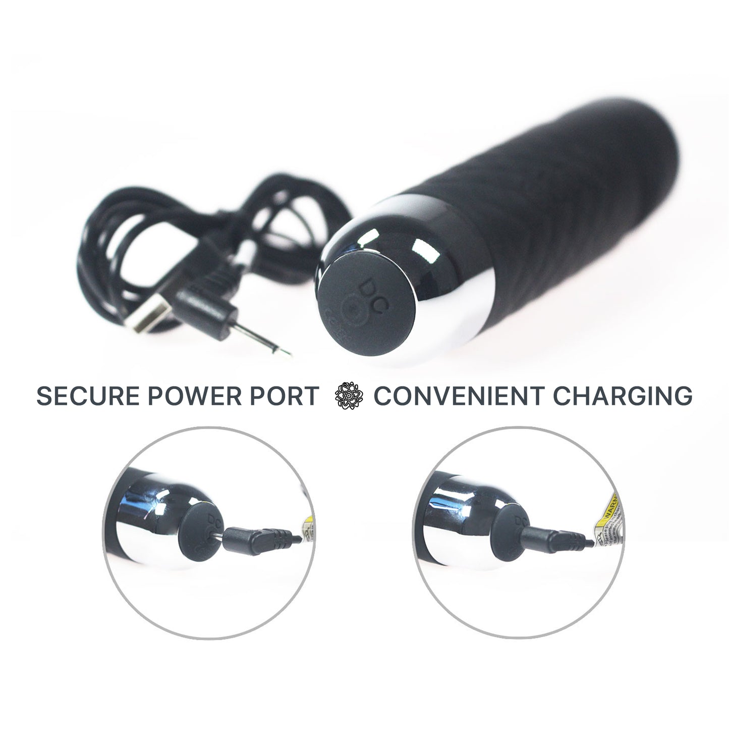 Erotoy Powerful Rechargeable Vibrator Personal Mini Wand Massager 20 Patterns 8 Speeds