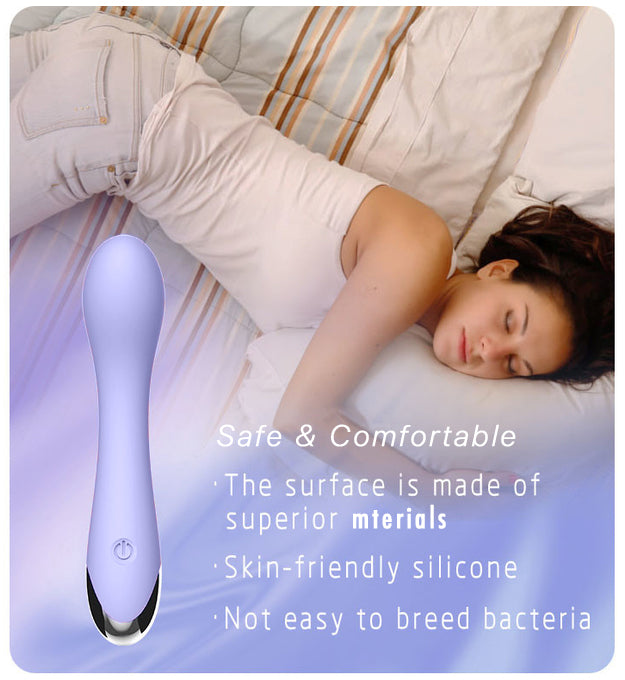 Erotoy G-Spot/Vagina/Anal Curved Vibrator Dildo for Vagina, Clitoral, Anal Stimulation with 10 Vibrations Modes