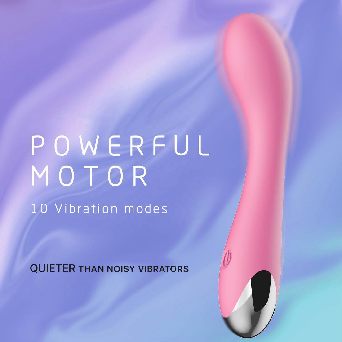 Erotoy G-Spot/Vagina/Anal Curved Vibrator Dildo for Vagina, Clitoral, Anal Stimulation with 10 Vibrations Modes