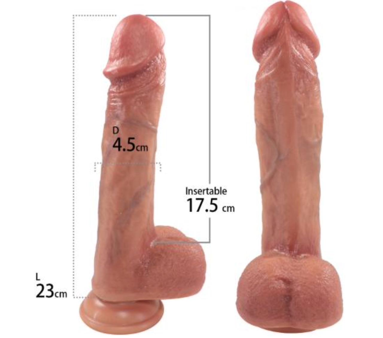 Realistic Dildo 9"