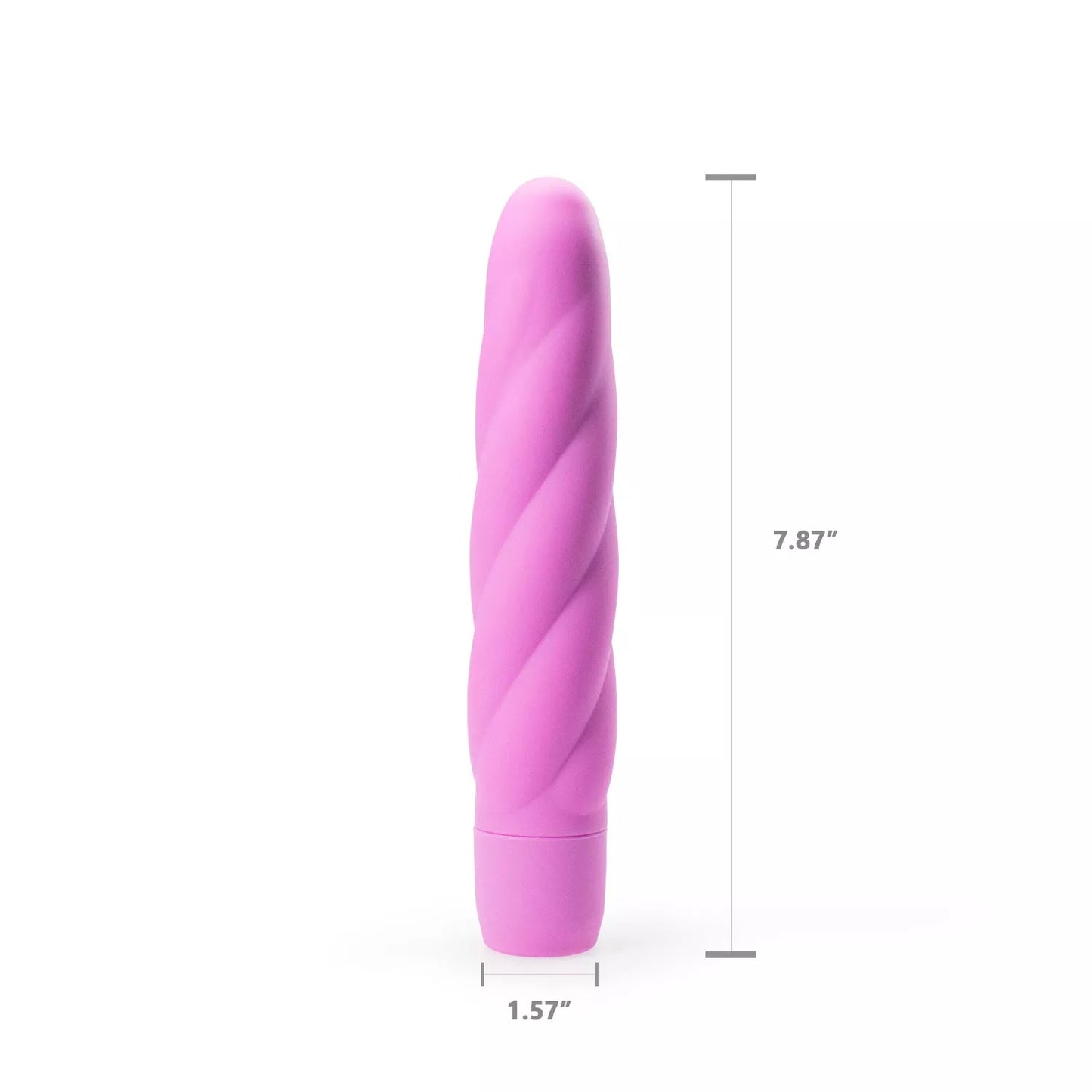 Erotoy Twist Vibe Textured Silicone Vibrator for Vagina G Spot Clitoris Stimulation 10 Function