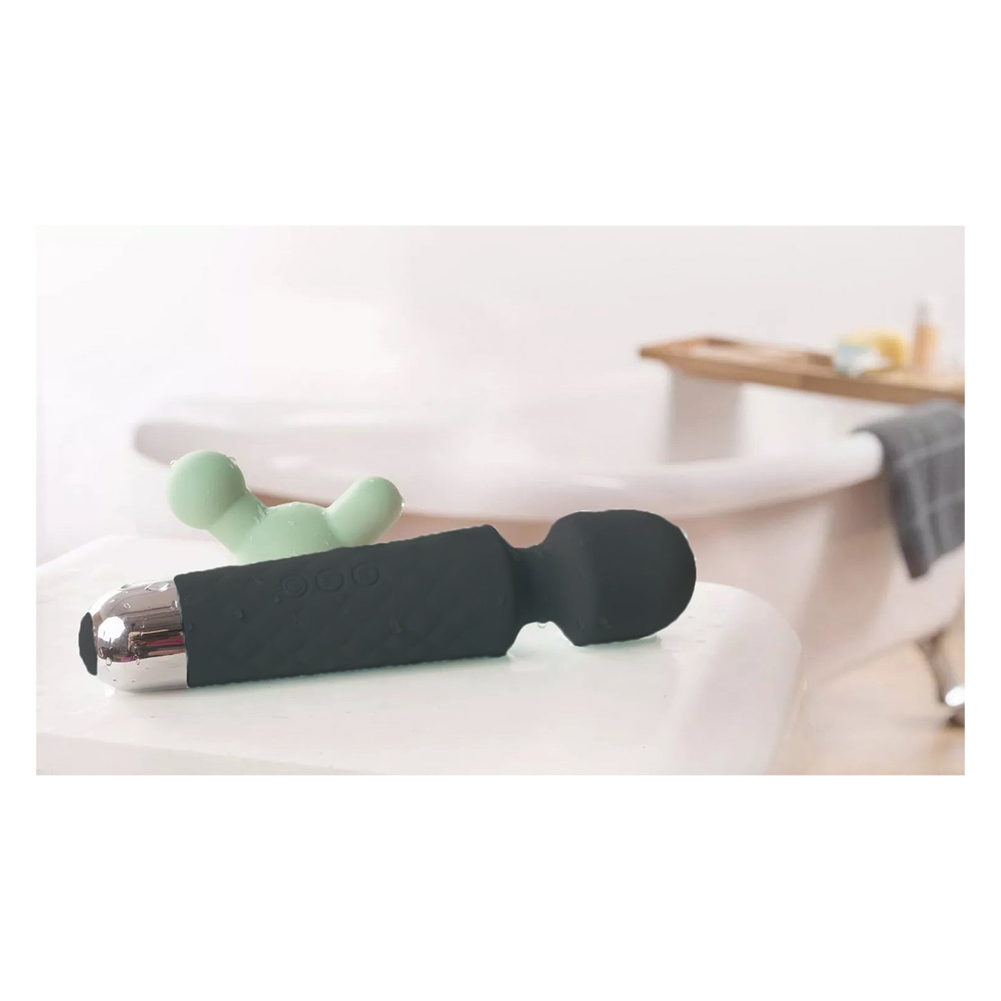 Erotoy Powerful Rechargeable Vibrator Personal Mini Wand Massager 20 Patterns 8 Speeds