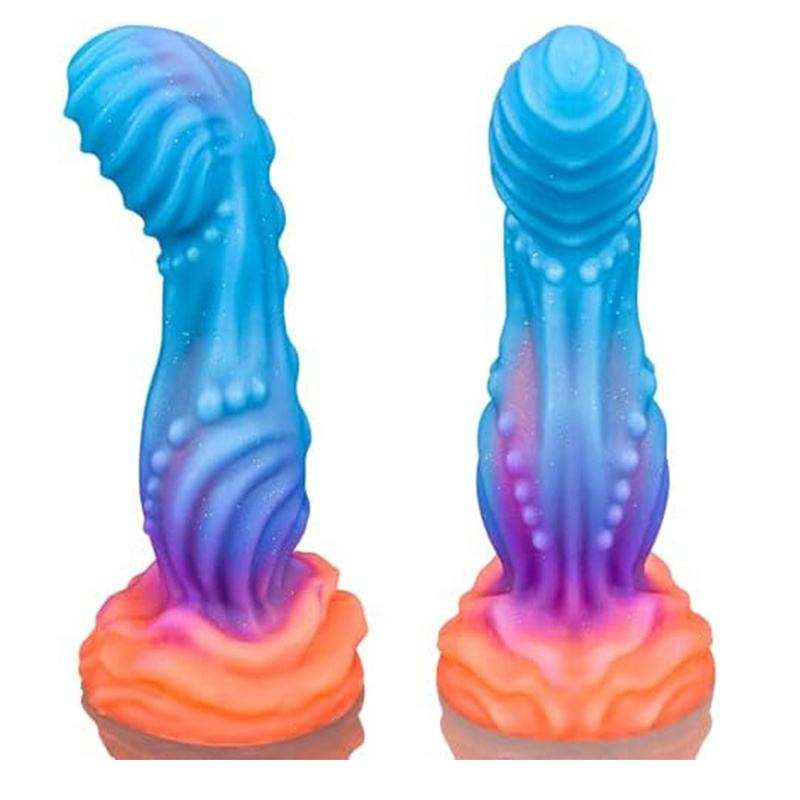 Curved G Spot Fantasy Dildo Glow in the Dark