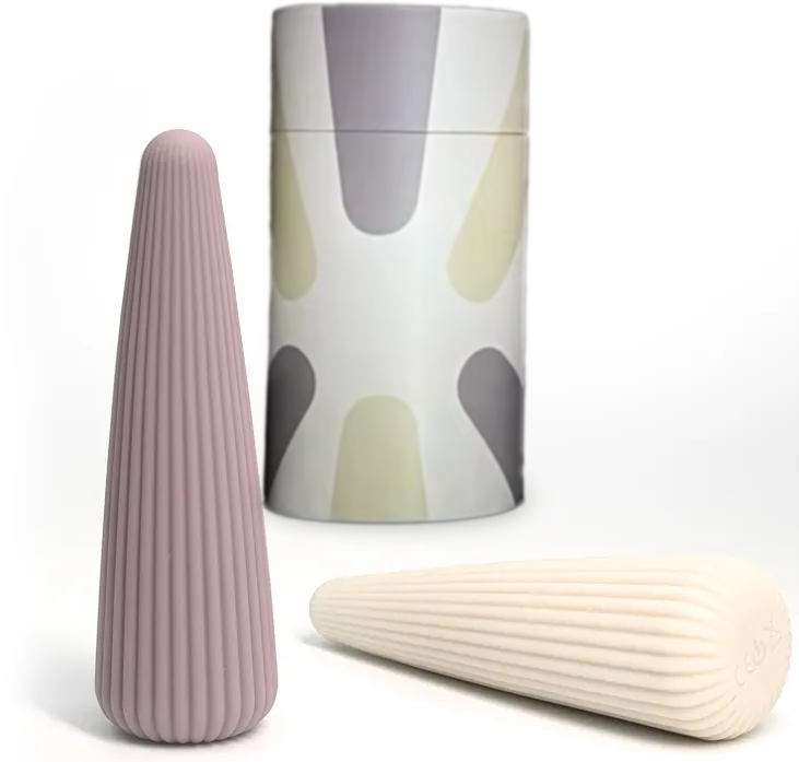 Flexible Soft Silicone Vibrator with Micro Ribs