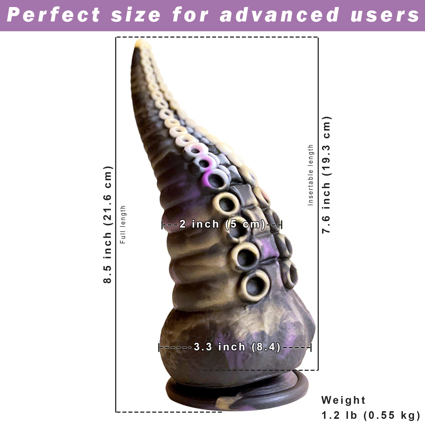 Tentacle Dildo 8.5" - fantasy sex toy
