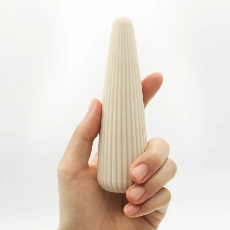 Flexible Soft Silicone Vibrator with Micro Ribs