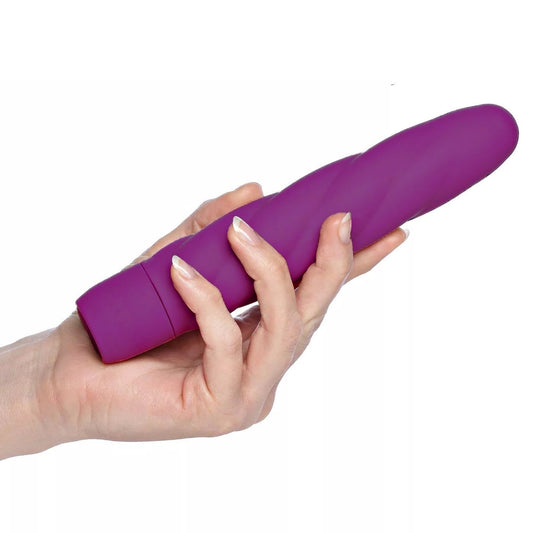 Vibrador Erotoy Twist Vibe de silicona texturizada para la vagina, estimulación del punto G y el clítoris, 10 funciones 